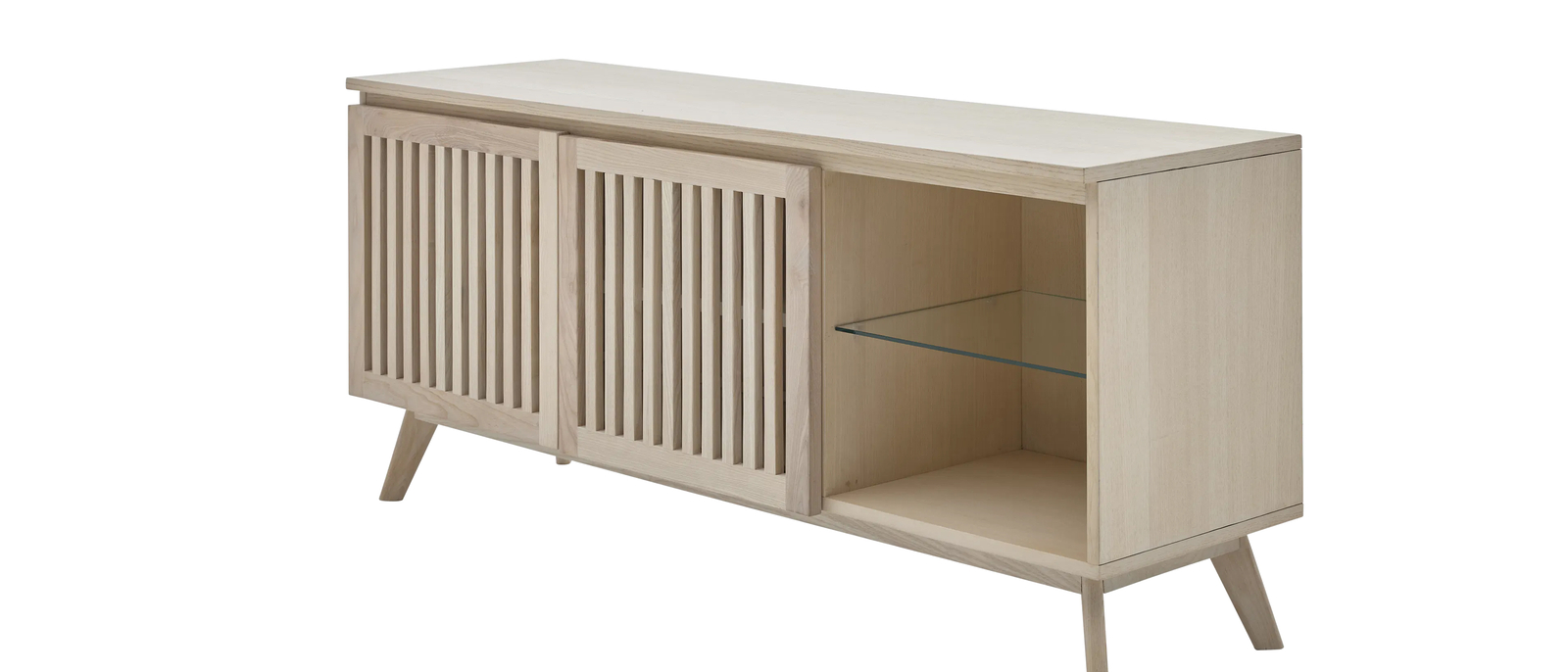 Roomio No. 2000 Lowboard Esche Echtholzfurnier