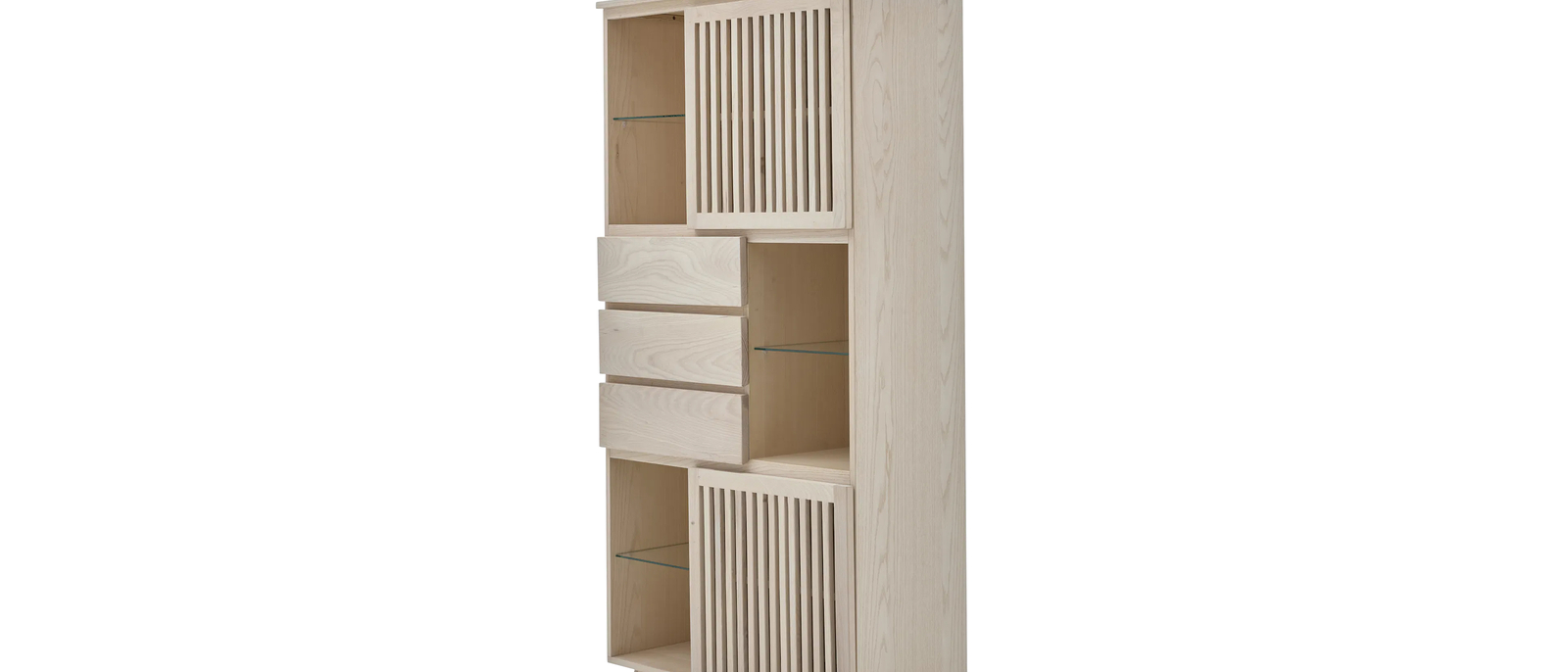 Roomio No. 2000 Vitrine Esche Echtholzfurnier