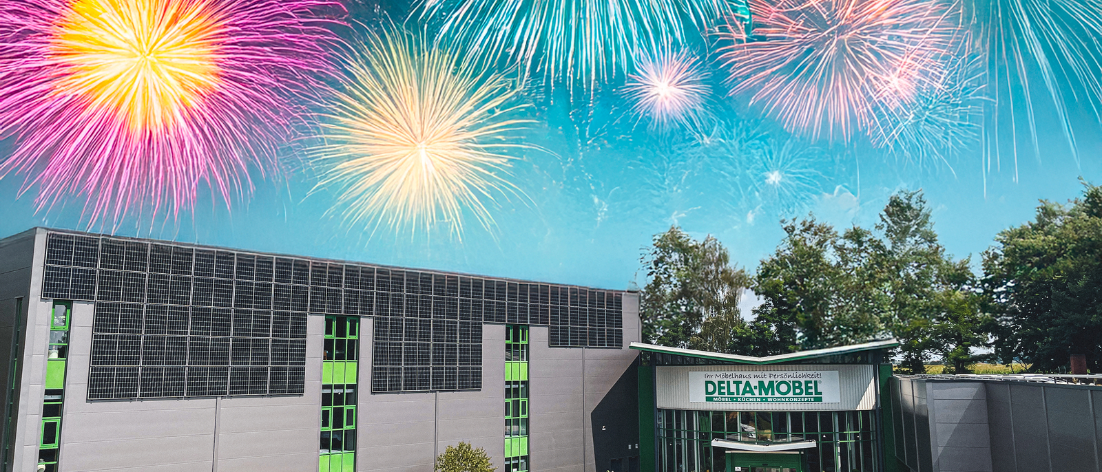 delta moebel bubesheim fassade feuerwerk