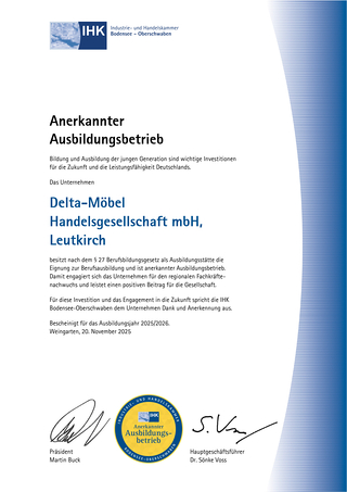 Anerkannter Ausbildungsbetrieb